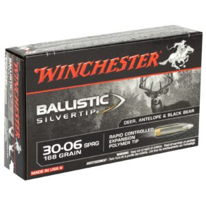 Explore the performance of Winchester Ballistic Silvertip 30-06 SPRG 150gr ammo. The cartridge is known for its reliability and effectiveness against various game animals. Winchester's reputation for quality ammunition ensures consistent performance in every shot 