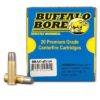 Buffalo Bore 44 Mag; trusted and reliable 340-grain lead flat nose gas check brass case ammunition. Quality is guaranteed with each order, from a leading industry provider of the best hunting and shooting accessories in the United States.