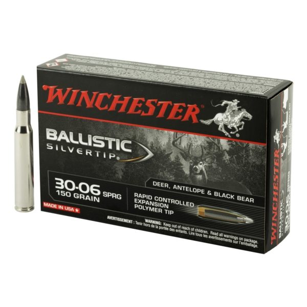 Explore the performance of Winchester Ballistic Silvertip 30-06 SPRG 150gr ammo. The cartridge is known for its reliability and effectiveness against various game animals. Winchester's reputation for quality ammunition ensures consistent performance in every shot