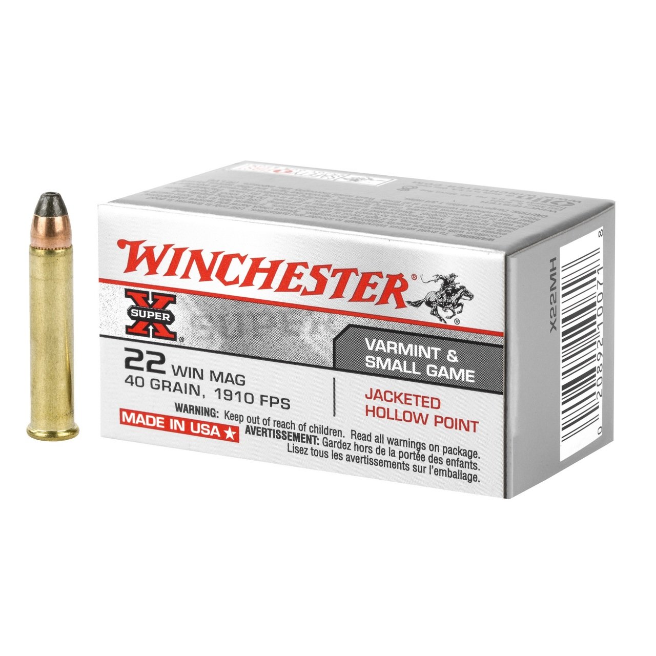 Winchester Super-X High Velocity Ammo 22 Long Rifle 40 Grain