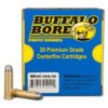 High quality Buffalo Bore 357 Magnum Ammo with 180 Grain Lead Flat Nose specially designed for outdoorsman by experienced professionals. Outstanding performance and accuracy, smooth chambering and explosive impact. Perfect to take on any of your next adventures!