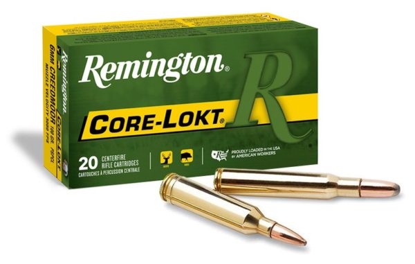 Remington Core-Lokt Centerfire Rifle Ammo uses only premium brass cases, primers, and powders that you can rely on in any hunting environment