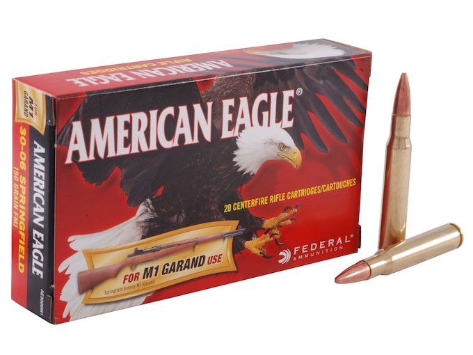 Federal American Eagle Ammunition 30-06 Springfield (M1 Garand) 150 Grain  Full Metal Jacket - Gateway Ammo