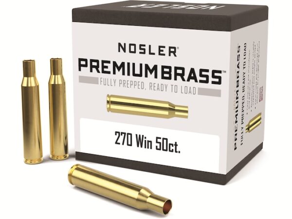 Nosler Custom Brass 270 Winchester was developed to complement their line of custom bullets. Each lot is weight-sorted to provide consistent measurements