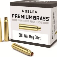 Nosler Custom Brass 300 Winchester Magnum Box of 50 was developed to complement their line of custom bullets. Each lot is weight-sorted to provide