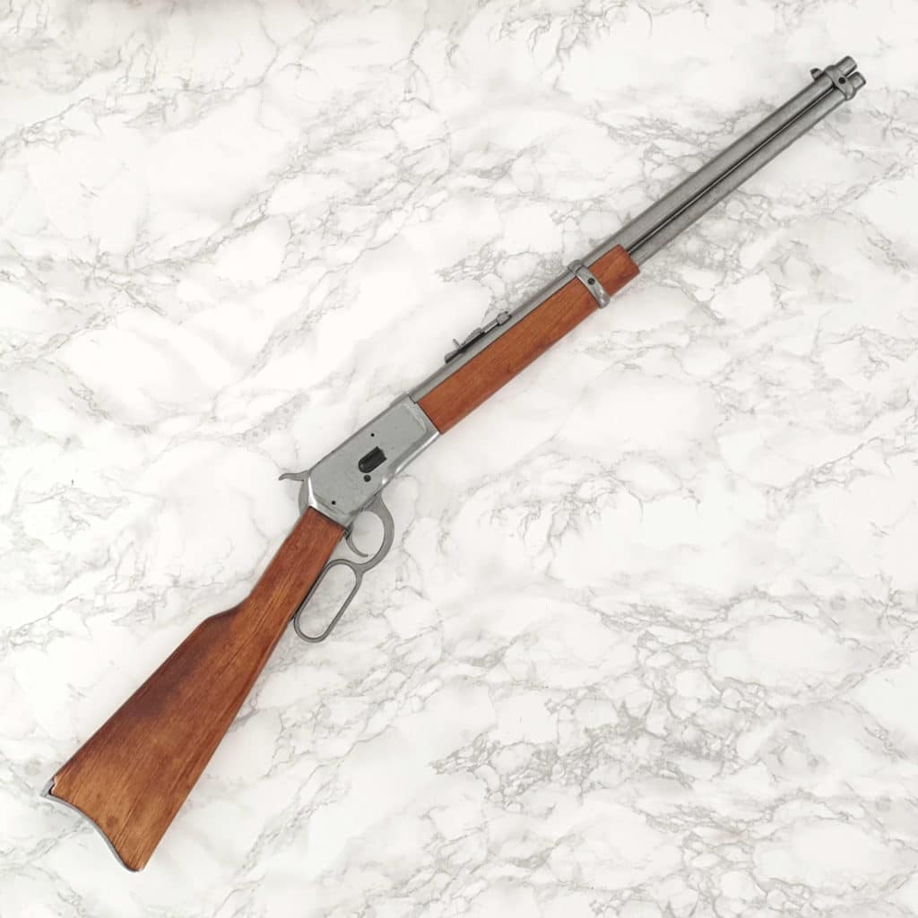 Winchester Model 1892 Lever-Action Rifle with Walnut Stock and 20-inch Blued Barrel