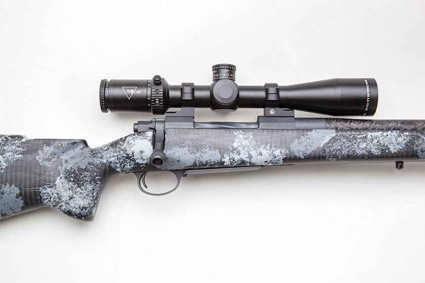 Nosler Model 48 Long Range Carbon Rifle with PROOF carbon fiber-wrapped barrel and Manners MCS-T Elite Tac stock.