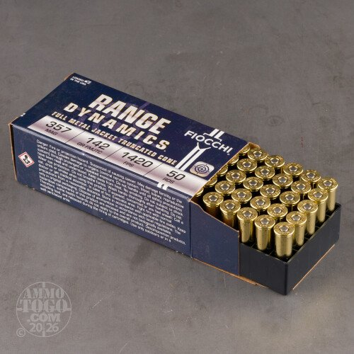 Fiocchi 357 MAG 142gr FMJ Truncated Cone F357F 1000 rounds