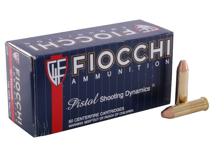 Fiocchi Shooting Dynamics Ammunition 357 Magnum 142 Grain Full Metal Jacket Truncated Cone Box of 50