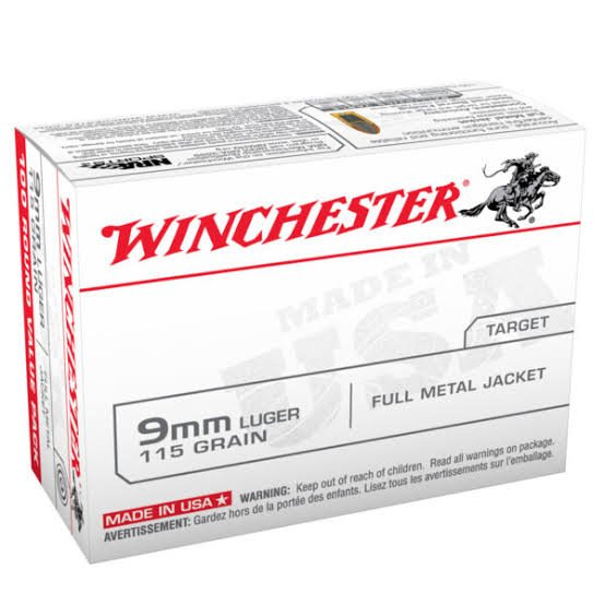 Winchester USA9MMVP 9mm 115 gr FMJ RN 1000 rounds