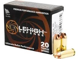 Underwood Xtreme Hunter Ammunition 10mm Auto 150 Grain Lehigh Xtreme Defense Lead-Free Box of 20