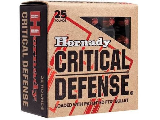 Hornady Critical Defense Ammunition 9mm Luger 115 Grain Box of 25