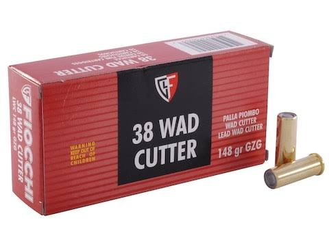Fiocchi Shooting Dynamics Ammunition 38 Special 148 Grain Hollow Base Lead Wadcutter Box of 50