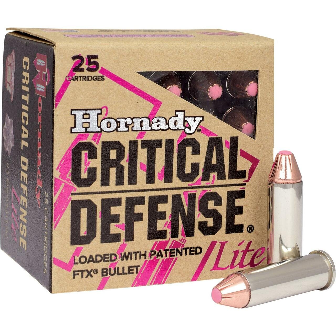 Ammunition / Handgun Ammunition / 38 Special Hornady Critical Defense Lite Ammunition 38 Special 90 Grain FTX Box of 25