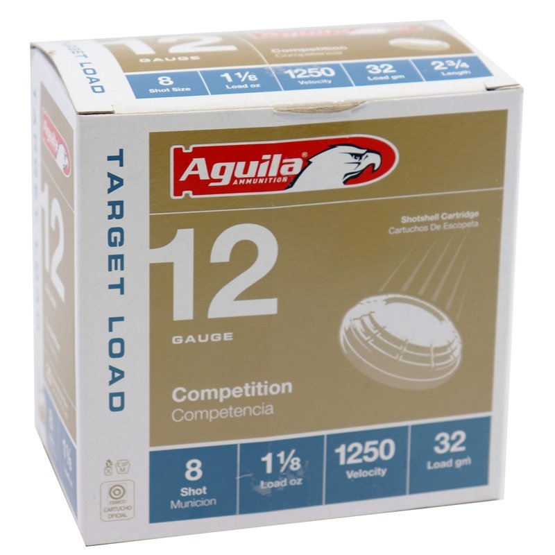 Aguila Competition Light Target Load Ammunition 12 Gauge 2-3/4" 1-1/8 oz
