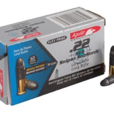 Aguila SSS Sniper Subsonic Ammunition 22 Long Rifle 60 Grain Lead Round Nose