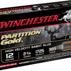 Winchester Supreme Ammunition 12 Gauge 2-3/4" 385 Grain Partition Gold Sabot Slug