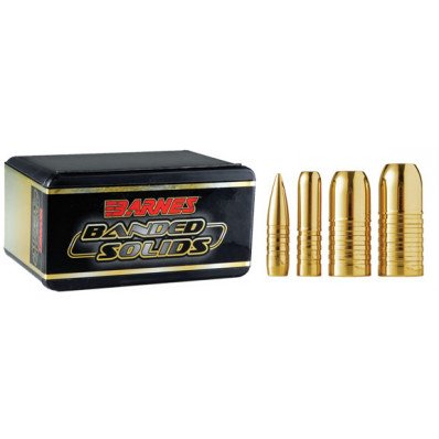 Barnes Banded Solid Bore Rider Bullets 50 BMG (510 Diameter) 750 Grain Copper Alloy Spitzer Boat Tail Box of 20
