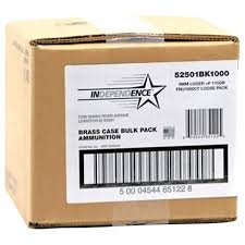 Independence Ammunition 9mm Luger +P 115 Grain Box of 1000 (Bulk)