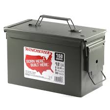 Winchester Military Grade Ammunition 12 Gauge Ammo Can of 160